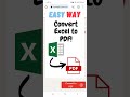 Convert Excel to PDF Easily with Online Tool