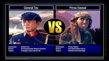 C&C General The End of Days Mod General Tao VS Prince Kassad Hard Mode #4