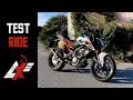 2017 KTM 125 Duke TEST RIDE (RAW SOUND & TOP SPEED)
