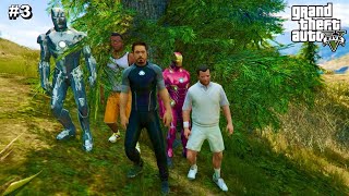 GTA 5 - Michael and Franklin plan to Steel Tony Stark's Armor in his Mansion