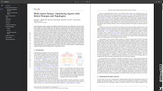 Famous Audio Overview: Multi-Agent Design: Optimizing Agents with Better Prompts and Topologies Wealth