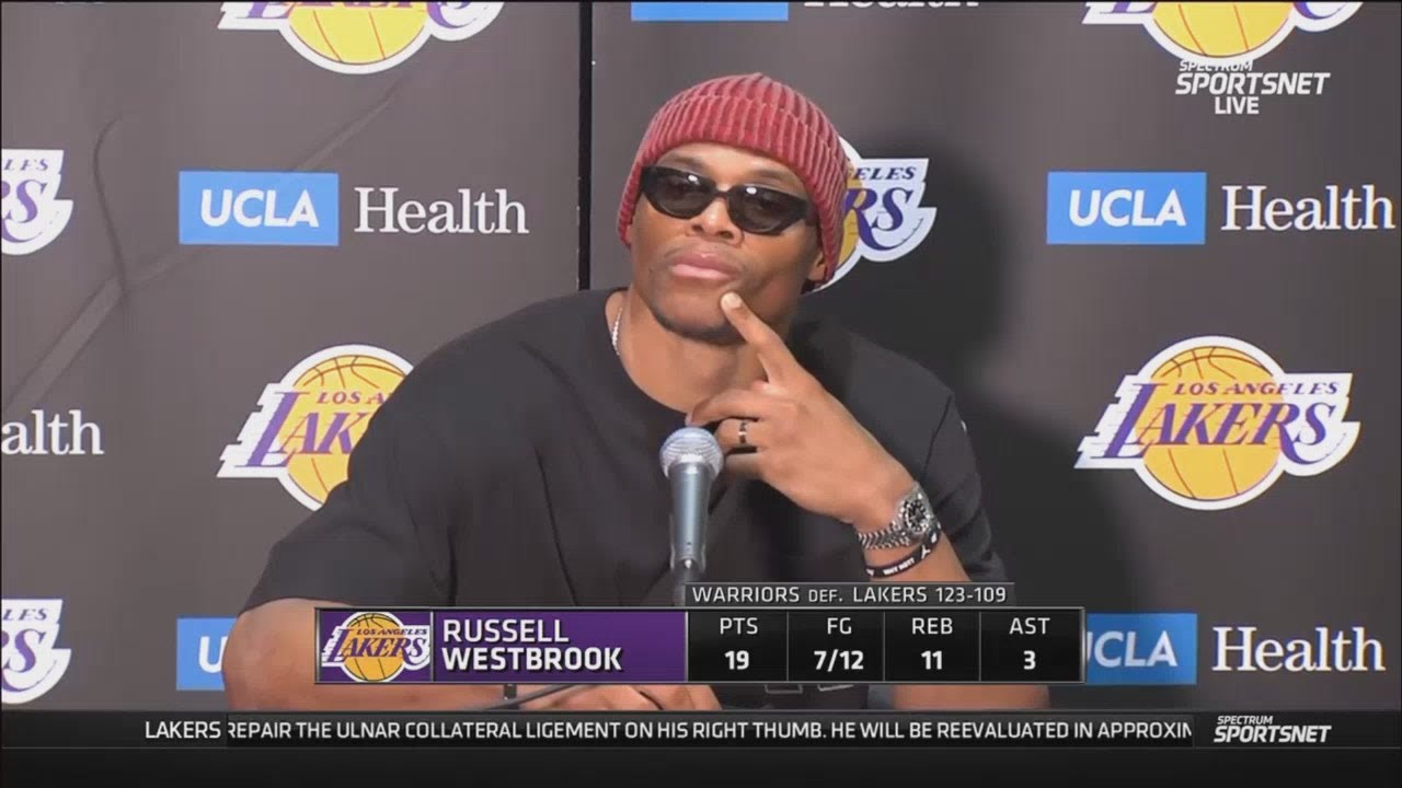 Russell Westbrook Postgame Interview Los Angeles Lakers lose to