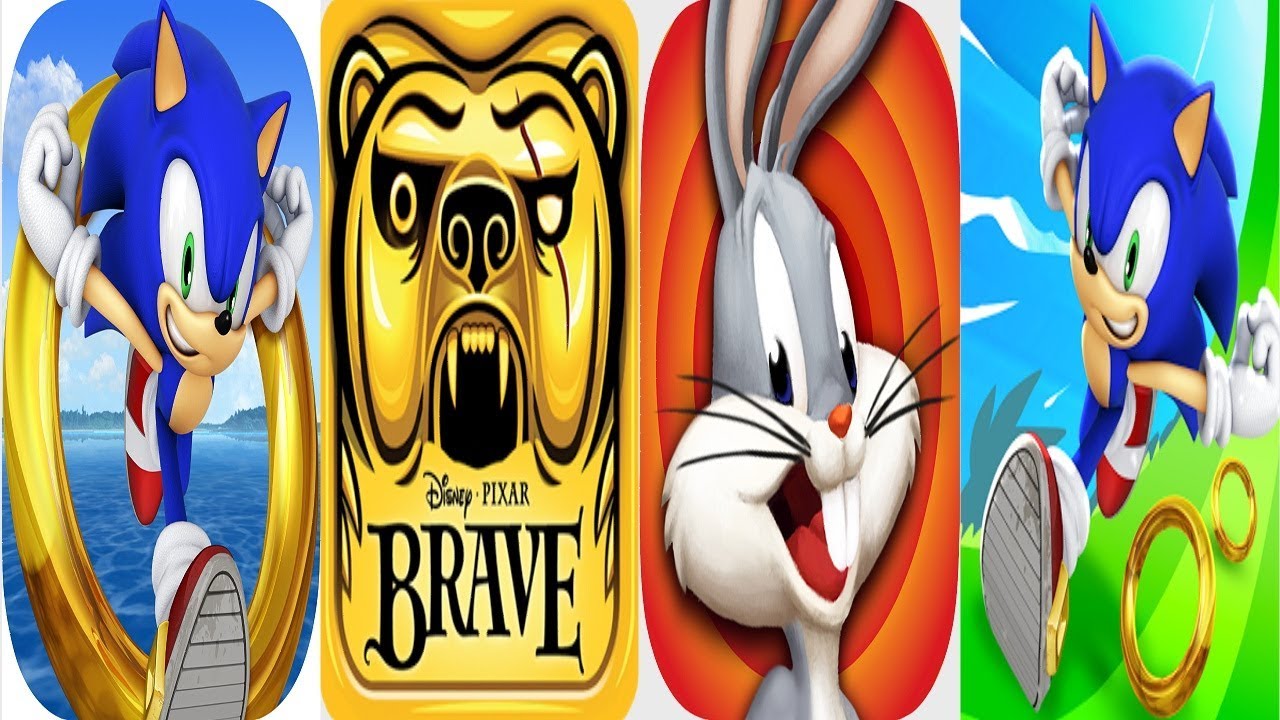 Sonic Dash VS Sonic Dash VS Temple Run Brave VS Looney Tunes Dash ...