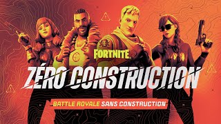 Bande-annonce de Fortnite Zéro construction - Du Battle Royale sans la construction