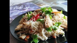 ОБЕД за 20 минут/ ФУНЧОЗА с КУРИЦЕЙ и овощами