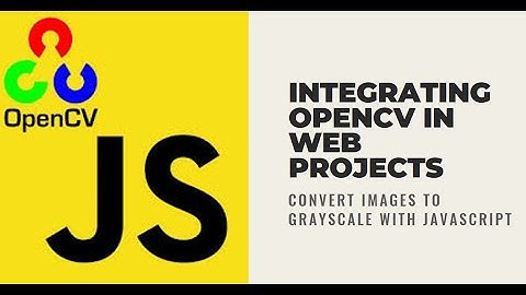 How to Integrate OpenCV in a Web Project using Javascript & Convert an Image to GrayScale