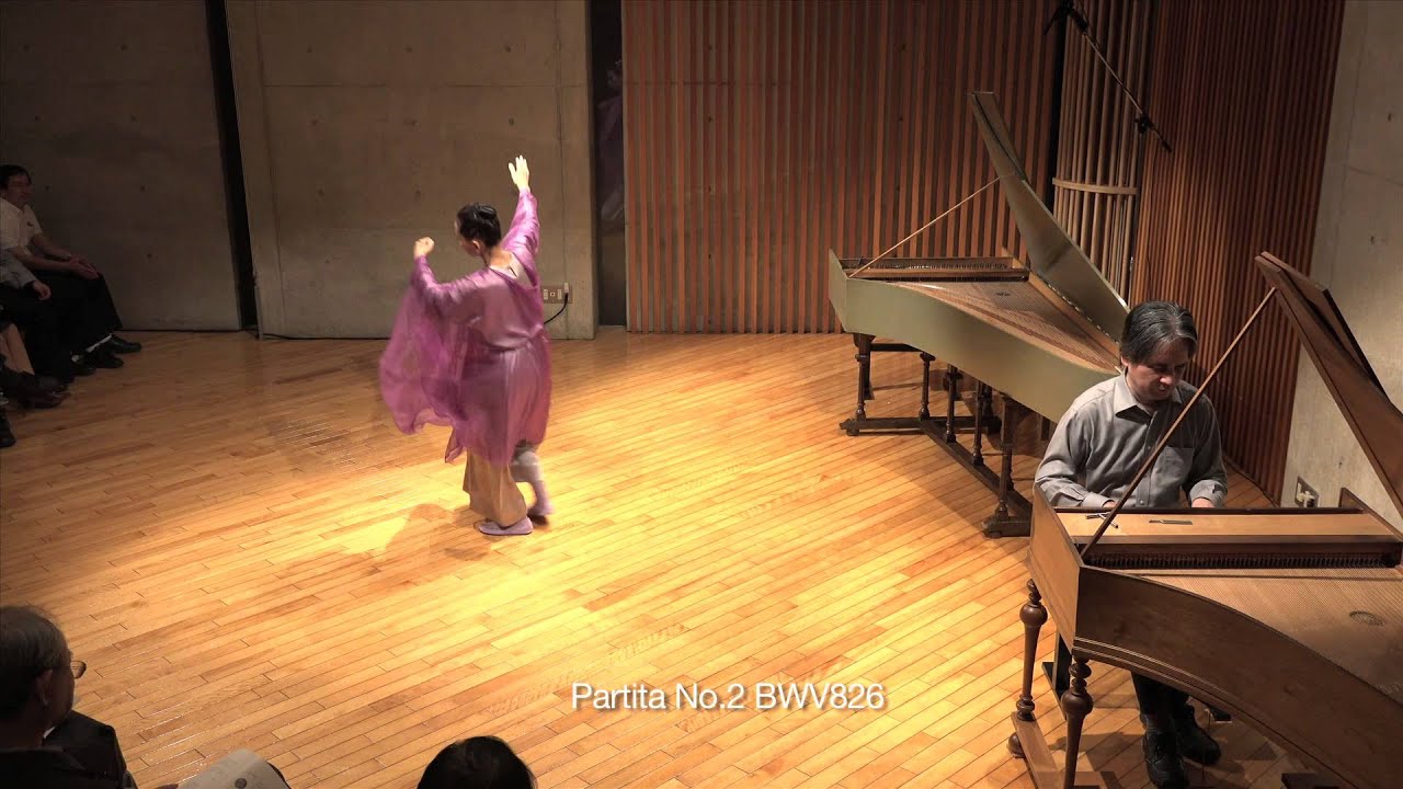 Genzoh Takehisa plays J.S.Bach Partita by fortepiano(Silbermann) & Cembalo, Eurythmy by  Lala