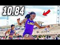 Full race brianna lyston dismisses the entire field in 1084s in epic 100m