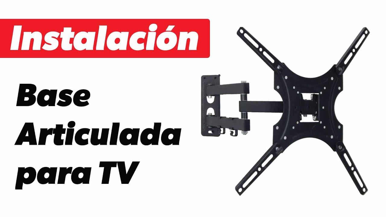 Instalación de soporte de pared tipo brazo para televisor mediano de 32  pulgadas
