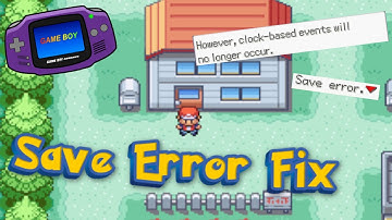 How to Fix Pokemon Save Error VBA