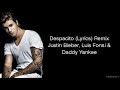 Despacito justin bieber lirik