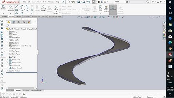 Solidworks sheet metal tutorial:  Screw Conveyor to Sheet Metal - Part 6