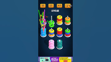 Hoop Sort Puzzle - Color Ring Stack Sorting Game Level 62 Solution