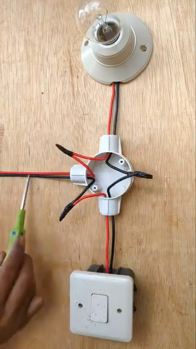 How to install electricity, one light, one switch #electrical engineering #electrical installation
