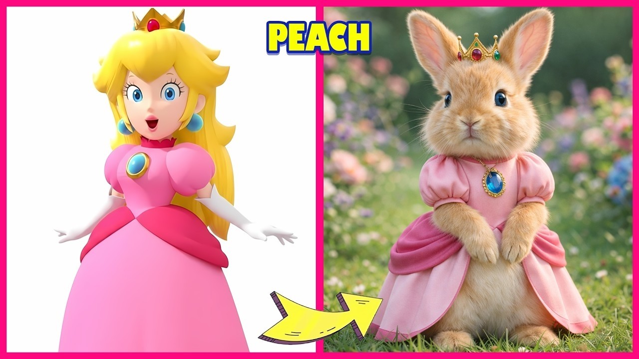 🍄Super Mario Galaxy Movie 2026 as Rabbit 🐰🐇 Guess The Voice Quiz: Mario, Yoshi, Peach, Bowser