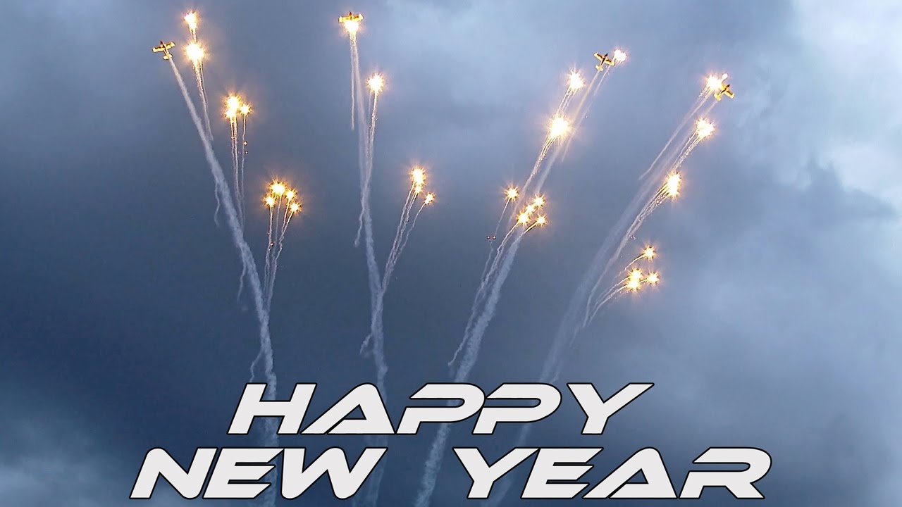 4K UHD Happy New Year Video 2024 Pioneer team Airshow Video