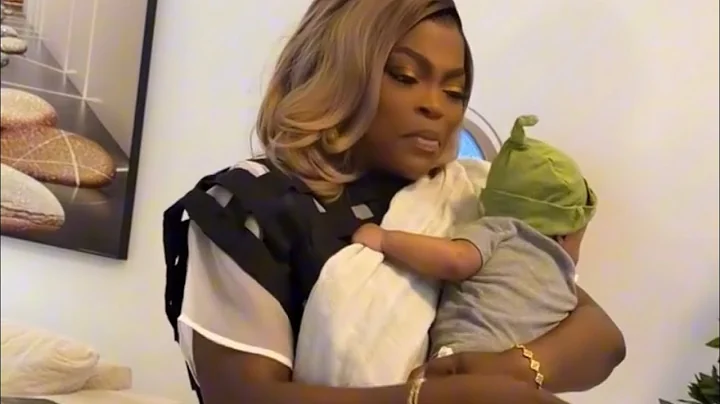Funke Akindele visits Juma Jux and Priscilla Ojo Mkambala’s Son Prince Rakeem #jumajux #priscillaojo