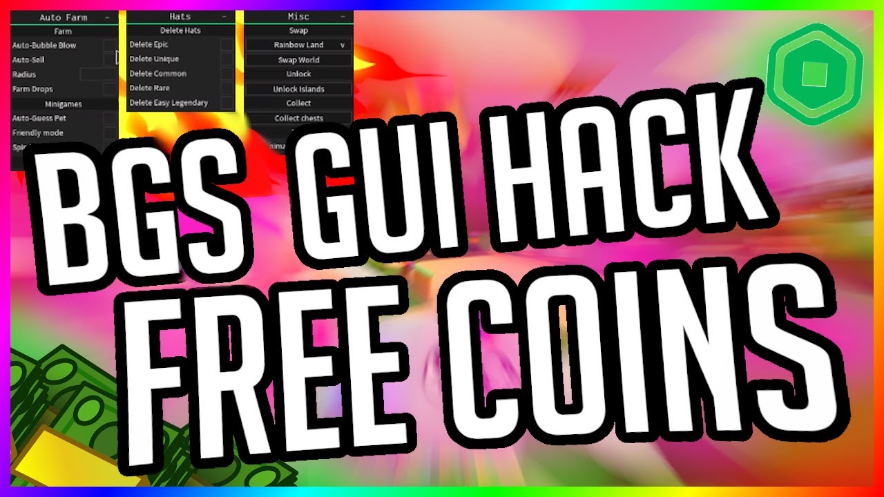 Bubble Gum Simulator Hack Script Coin Hack Gui Bgs 2020 Youtube