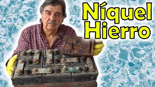 I disassemble a NICKEL IRON BATTERY (NiFe)!!!