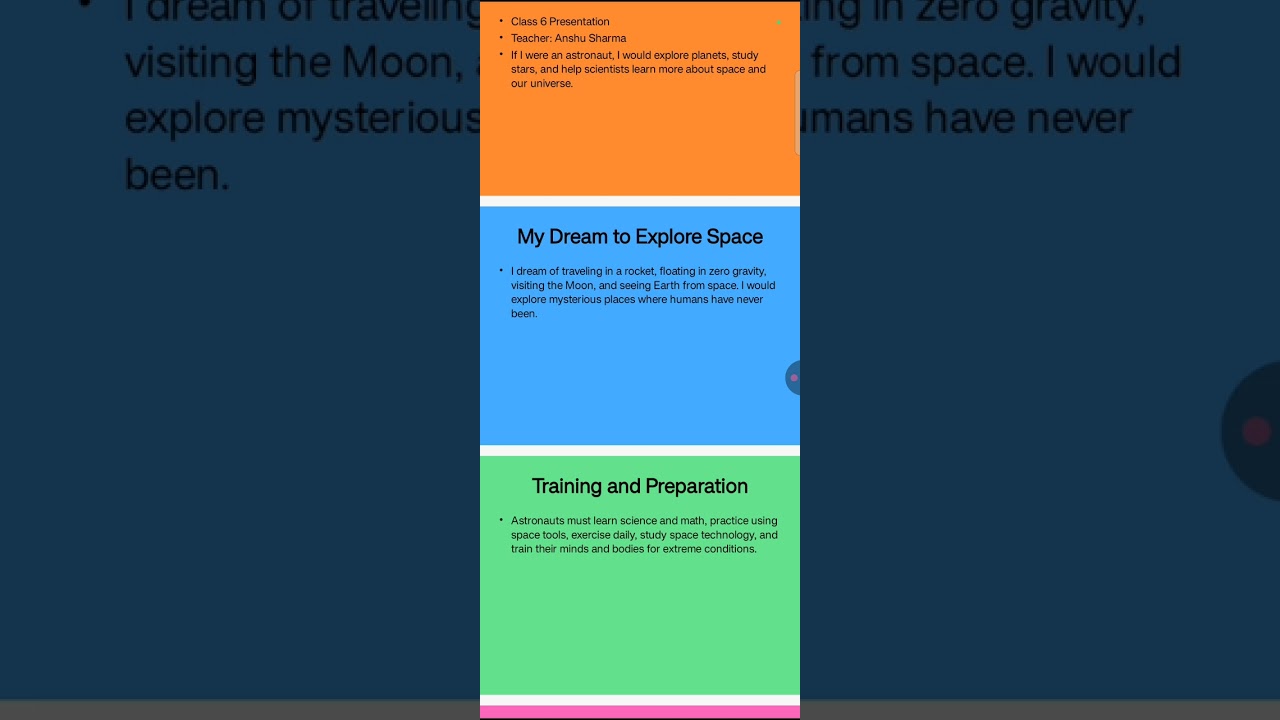 Chapter if I were an astronaut 