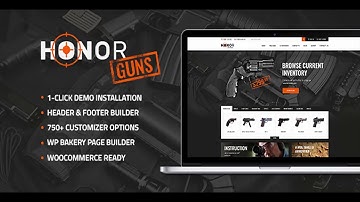 Honor | Shooting Club & Weapon Store Theme | Themeforest Website Templates and Themes