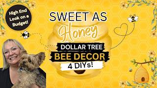 SWEET AS HONEY DOLLAR TREE BEE DECOR/ DOLLAR TREE CRAFTS/EASY BUDGET FRIENDLY DIYS