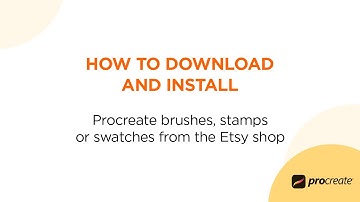 How to Download and Install Procreate brushes, stamps, or swatches from the Etsy shop