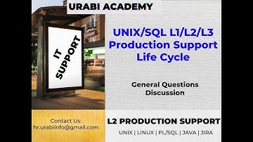 UNIX/SQL L1/L2/L3 Production Support Life Cycle| tier2 support |tier3 support