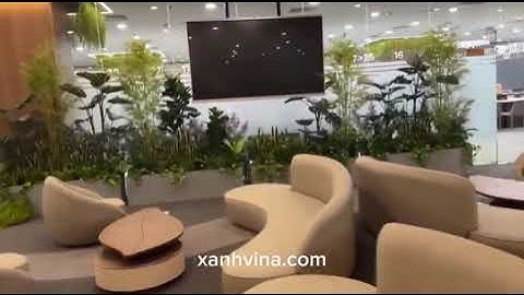 Ngắm mẫu tiểu cảnh cây giả tại Vincom Long Biên Hà Nội