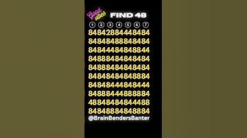 Beat The Numbers Challenge! Go! #shorts