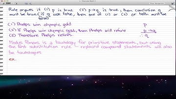 Discrete Math 1 - Tutorial 29 - Rules of Inference