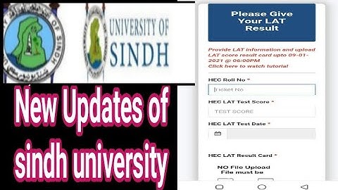 New updates of sindh university jamshoro  2k21 batch