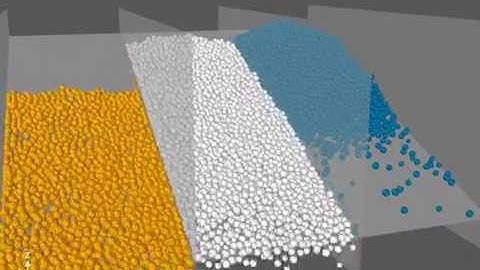 Particles flow on inclined plane - influence of rolling resistance