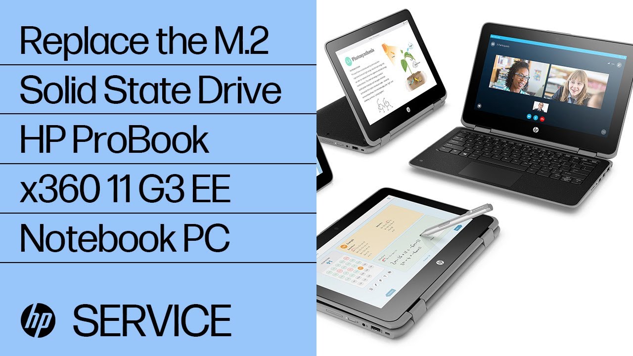Replace the M.2 Solid State Drive | HP ProBook x360 11 G3 EE Replace the M.2 Solid State Drive | HP ProBook x360 11 G3 EE