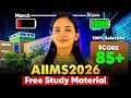 🔥Perfect Strategy to Score 85+ in AIIMS Nursing Exam I Daily Study Planner 