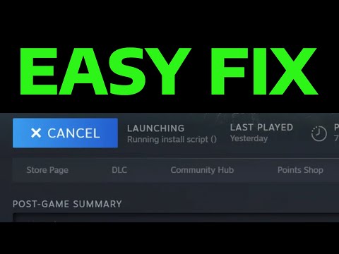 How To Fix Steam Running Install Script ()