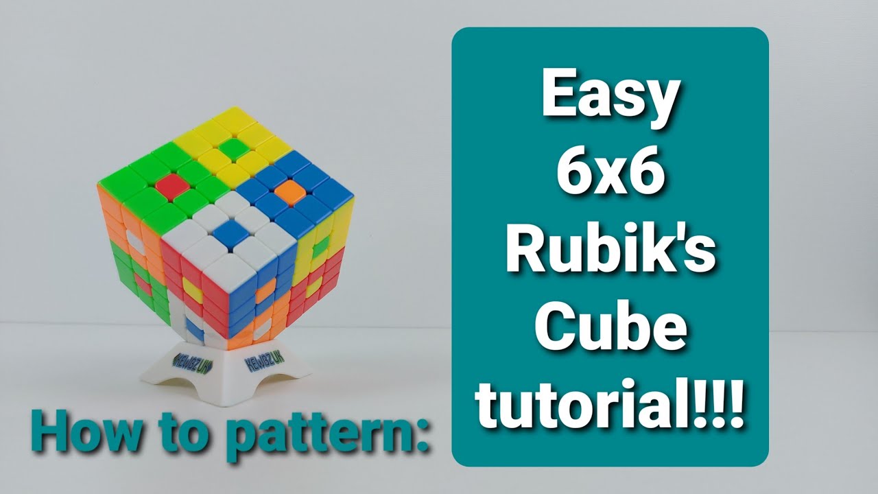 Easy 6x6 Rubik's cube pattern!!! [Big cube pt.2] - YouTube