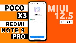 Miui 12.5 Update India Redmi Note 9 Pro & Poco X3 | Poco X3 / Redmi Note 9 Pro Miui 12.5