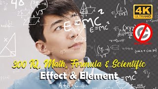 300 IQ Math Physic Formula & Scientific Backgrounds Effect | Alpha Channel Green Screen No Copyright
