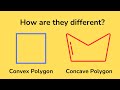 Properties of Convex and Concave Polygons