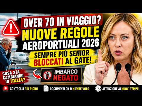 Video Over 70 in Viaggio? Nuove Regole Aeroportuali 2026: Sempre Più Senior Bloccati al Gate in Italia?