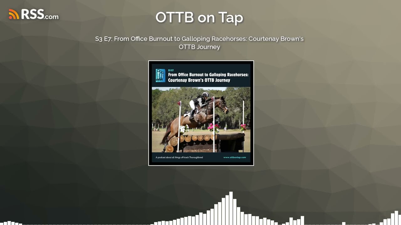 S3 E7: From Office Burnout to Galloping Racehorses: Courtenay Brown's OTTB Journey