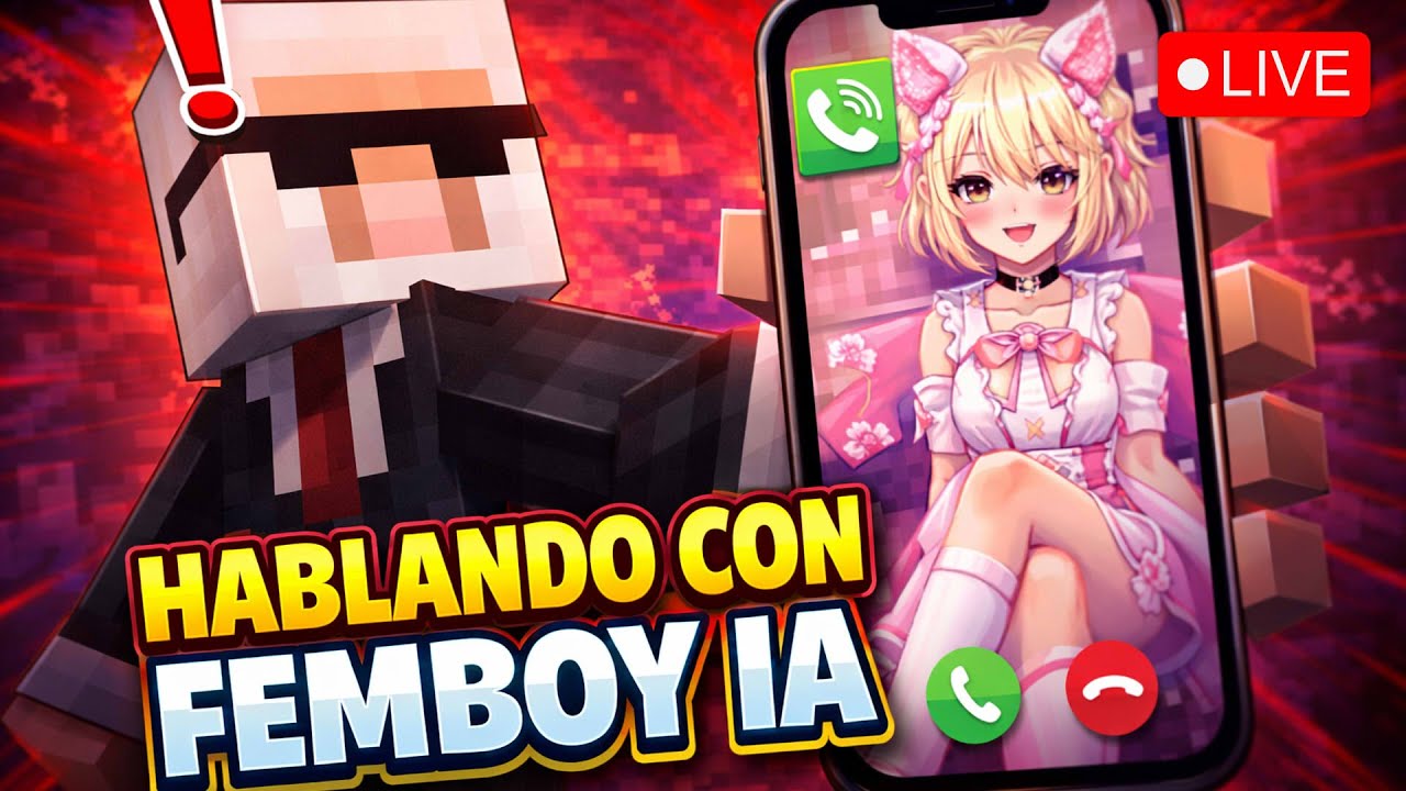 [Minecraft] HABLANDO CON MI FEMBOY IA【VTuber/ENG/ESP】