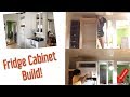 How To Build a Fridge Cabinet/ Enclosure | Extreme Kitchen Renovations | DIY