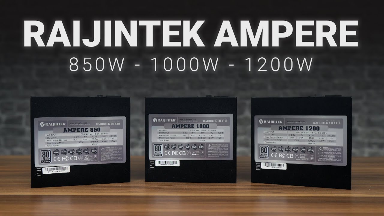 Raijintek Ampere Serisi ATX 3.1 Güç Kaynakları