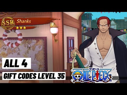 All 4 Gift Codes Level 35 One Piece Burning Will 