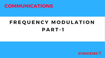 LEC-4-Communications-Frequency Modulation Part-1