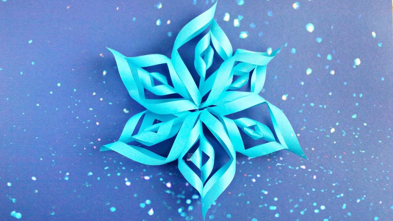 Modular 3d Origami Snowflake Tutorial Easy Instructions New Year