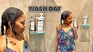 My summer wash day routine- for dry brittle hair.