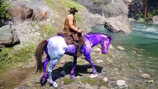 Arthur is riding a best Astra horse - Rdr2 Gameplay